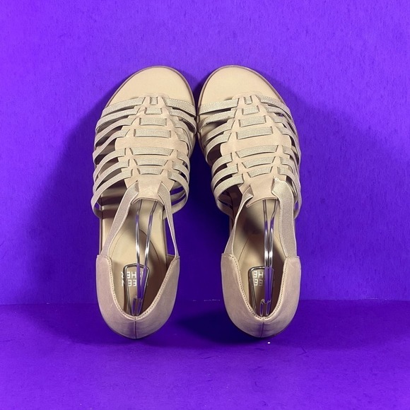 EILEEN FISHER Rato Strappy Khaki Leather Sandals Women's Shoe Size 8.5 -NEW - Picture 5 of 9